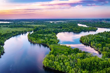 Kırsal yaz günbatımı