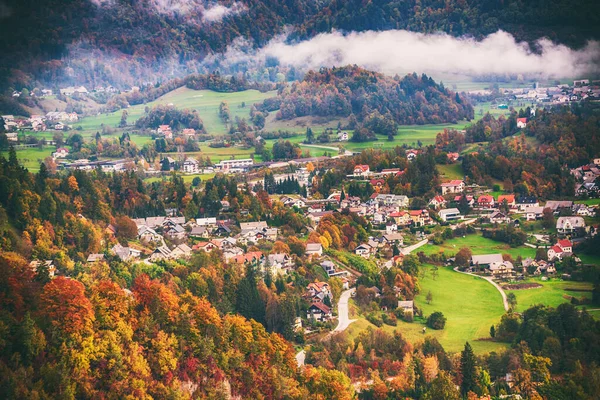 Осенний пейзаж Словении — стоковое фото