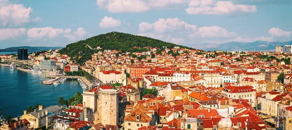 Vista panorámica de Split, Croacia — Foto de Stock