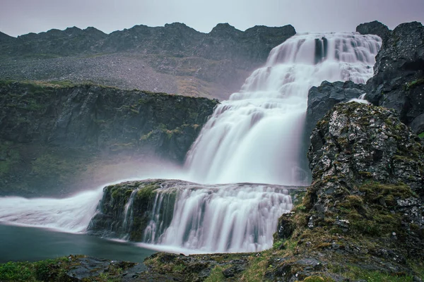 Cachoeira Dynjandi, Islândia — Fotografia de Stock