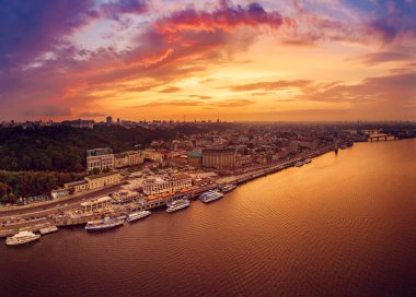 Dnipro 'da günbatımı