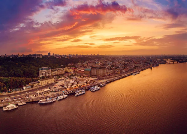 Dnipro 'da günbatımı