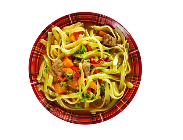 Oriental uzbek soup lagman — Stock Image Oriental uzbek soup lagman Royalty Free Stock Images