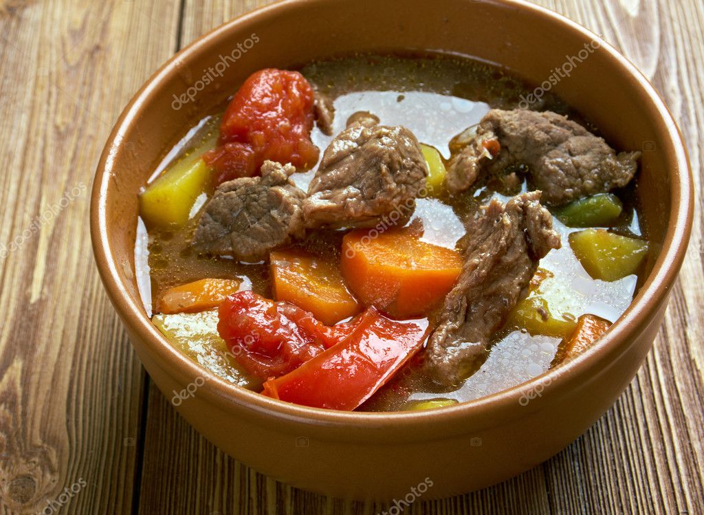 Old fashioned beef stew — Stock Photo © fanfon 46783489