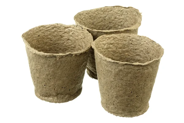 Peat pots — Stock Photo, Image