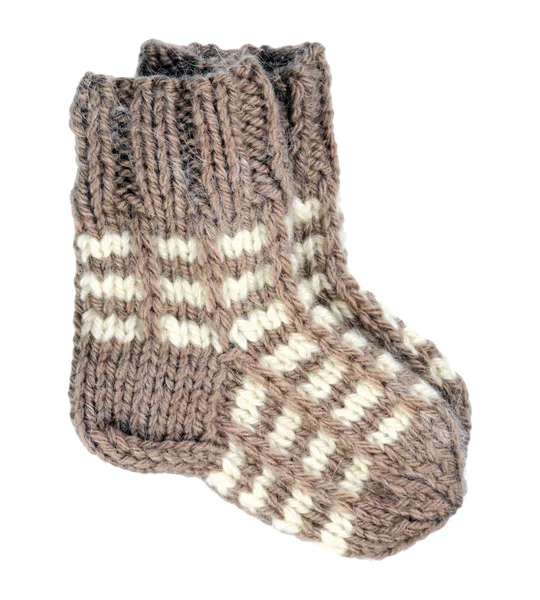 Dos calcetines de lana — Foto de Stock