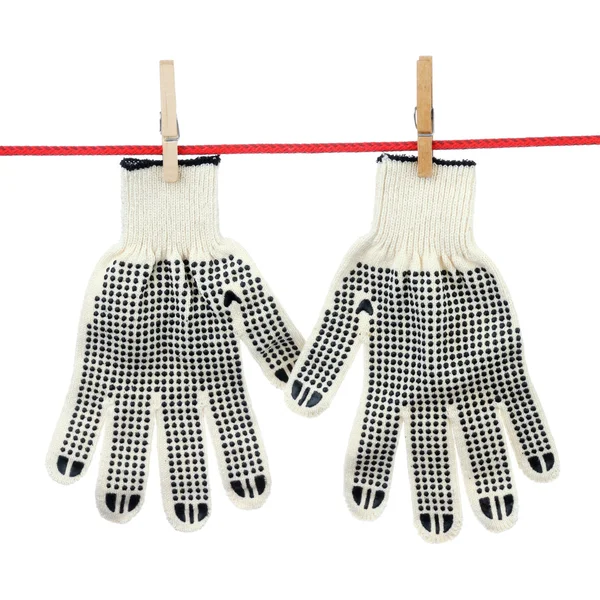 Две рабочие перчатки — стоковое фото