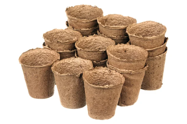 Peat pots — Stock Photo, Image