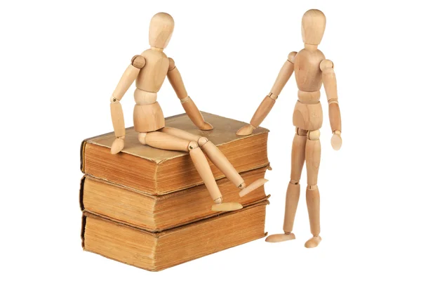 Two dummy and old books — Stock Photo, Image