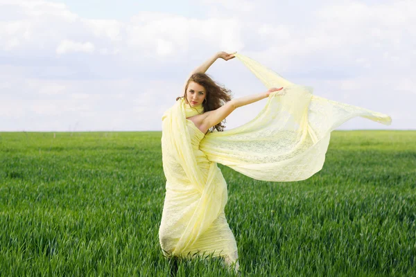 Attractive expressive young woman — Stock Photo, Image