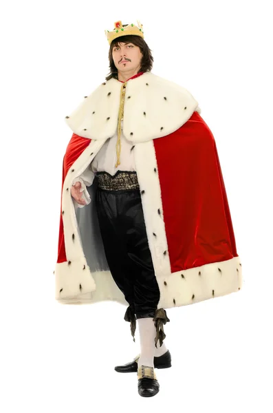 Man in the royal costume. Isolated — Stock Photo, Image