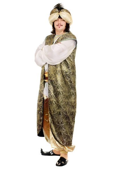 Young man in oriental costume