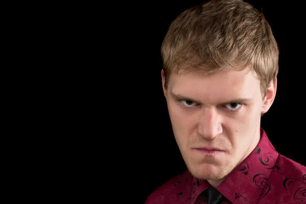 Angry young man — Stock Photo, Image