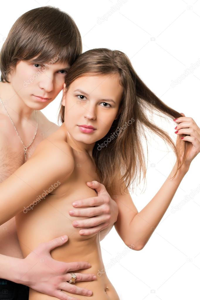Две девки и пенис стройного человека