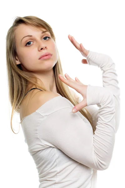 Graceful blond woman — Stock Photo, Image