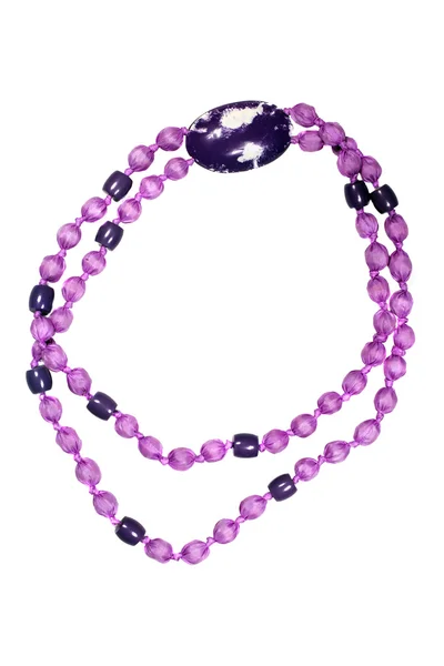 Large purple beads — Stock Photo, Image