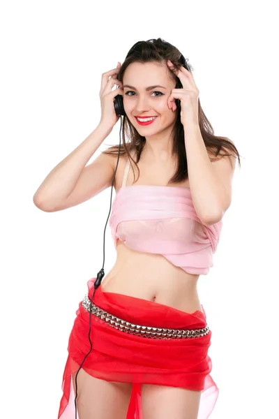 Joyful young brunette — Stock Photo, Image