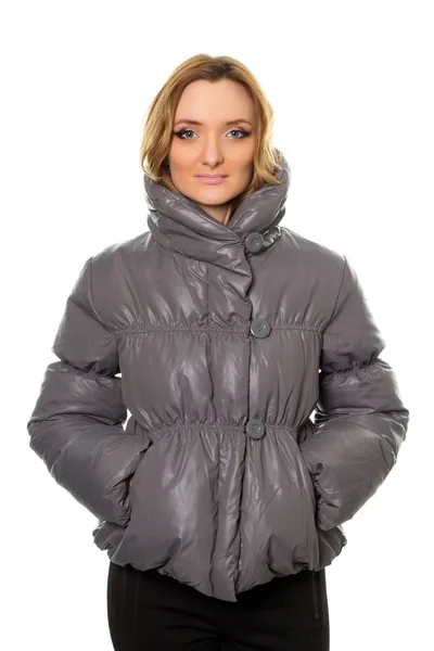 Young woman in jacket — Stock Photo, Image