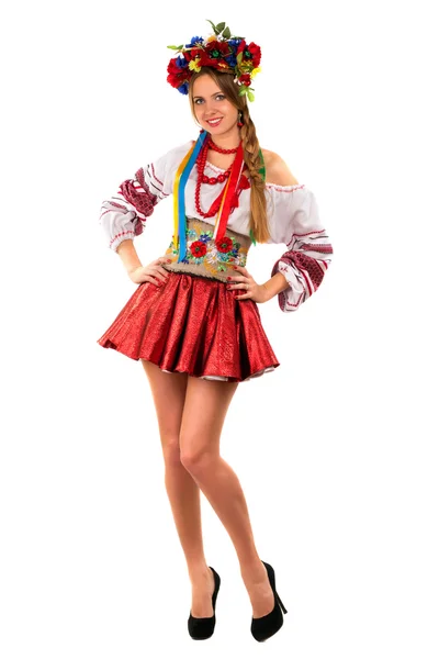 Woman in the Ukrainian national clothes — Stock Photo, Image