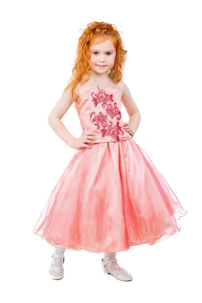 Cute little redhead girl — Stock Photo, Image