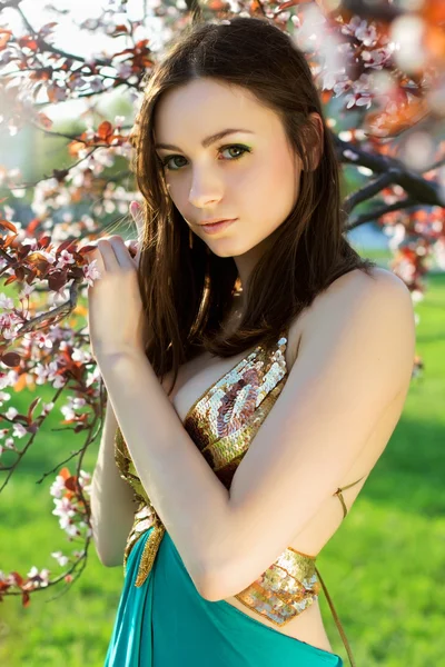 Portrait of nice brunette — Stock Photo, Image