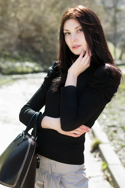 Young thoughtful lady — Stockfoto
