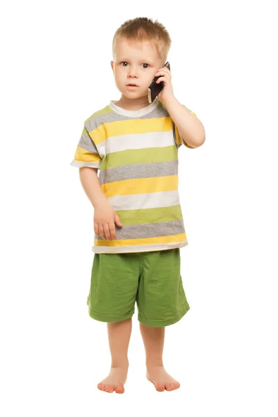 Little boy in shorts — Stock Photo, Image
