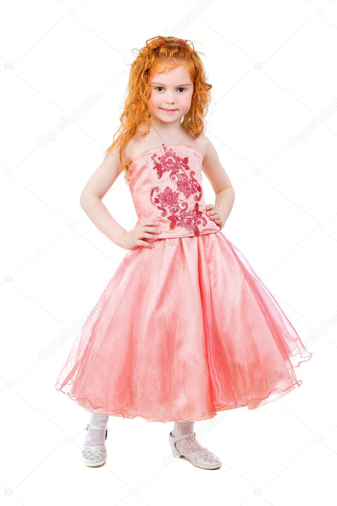 Cute little redhead girl