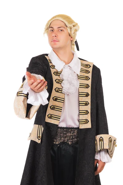 Young man in medieval costume — Stock Photo, Image