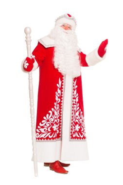 Noel Baba bir personel ile.