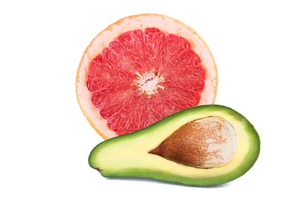Grapefruit und reife Avocado — Stockfoto