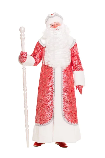 Mann im Weihnachtsmannkostüm — Stockfoto