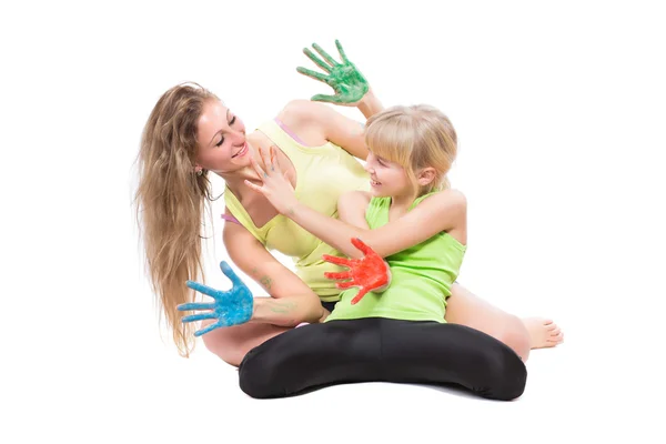 Two playful girls — Stock Photo, Image