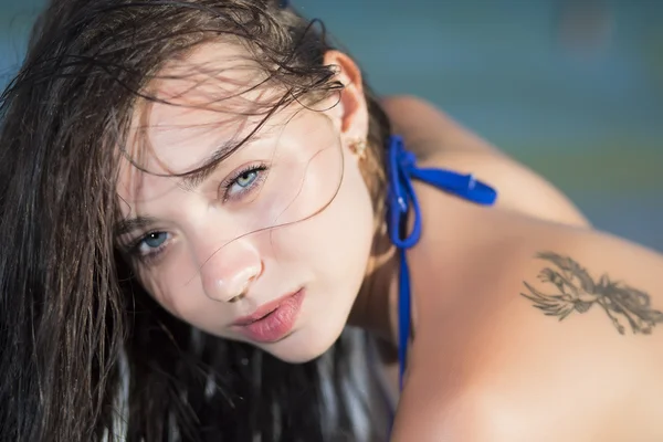 Portrait of young passionate woman — Stock Photo, Image