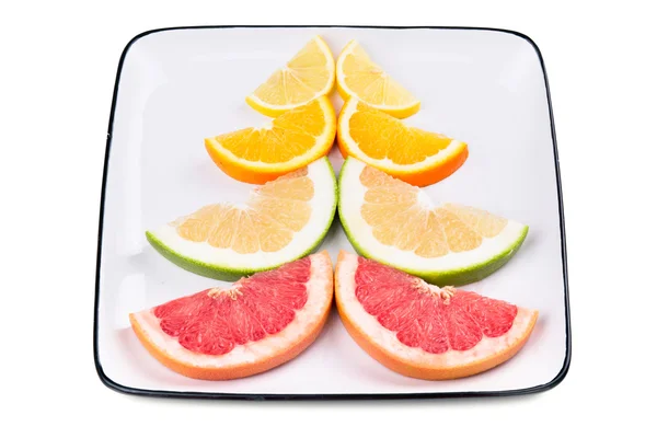 Pamplemousse, orange, chou et citron — Photo