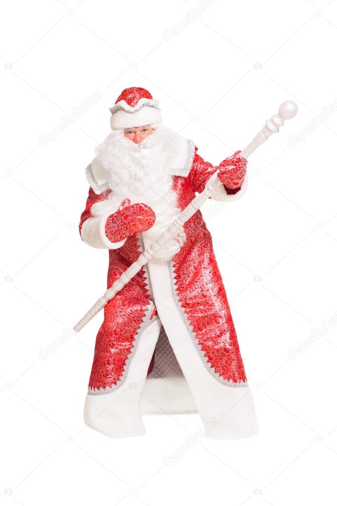 Santa Claus with a staff