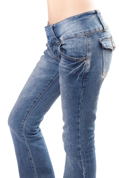 Jeans em nádegas femininas — Fotografia de Stock