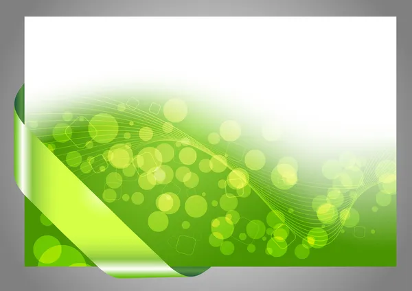 Yeşil noktalı resim bokeh arka plan — Stok Vektör