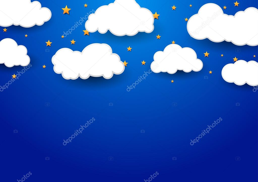 Abstract dream background with clouds