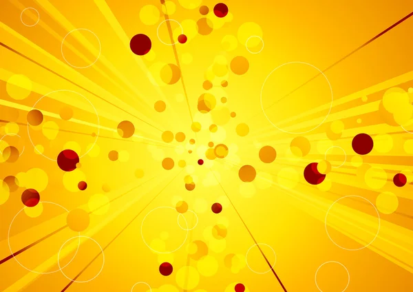 Explosion solaire - fond abstrait brillant — Image vectorielle