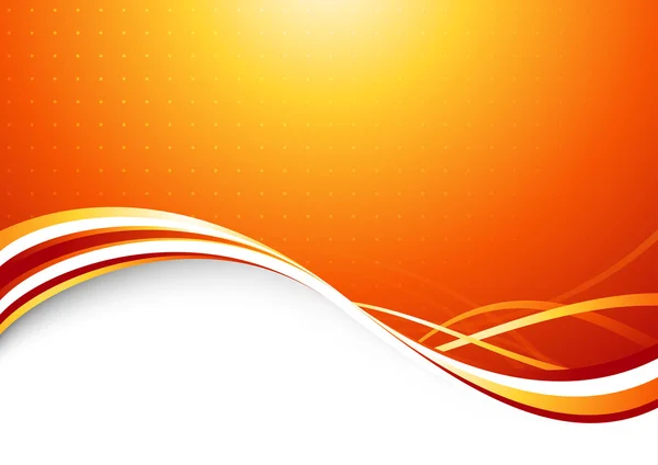 Orange sunburst - abstrakter futuristischer Hintergrund — Stockvektor