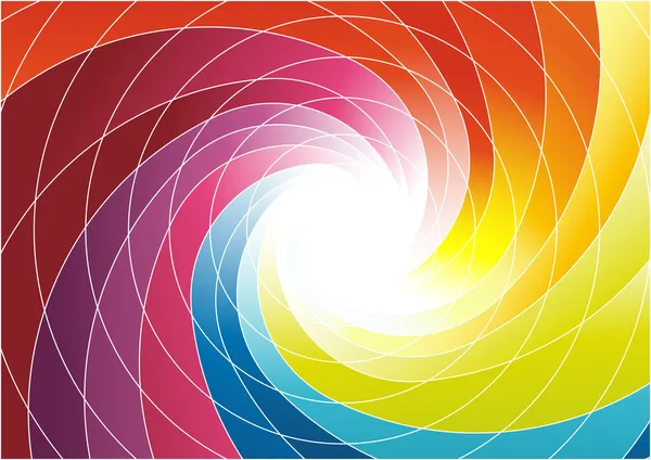 Веселка спіраль - яскравий барвистий фон — стоковий вектор