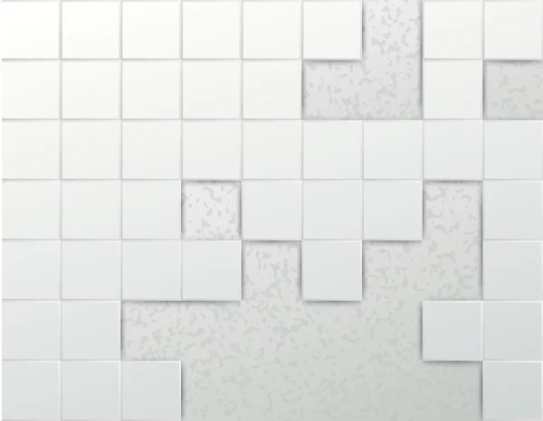 Muur van tegels - abstracte achtergrond sjabloon — Stockvector
