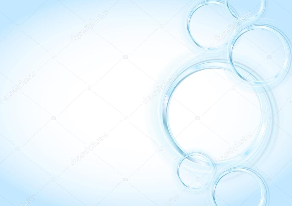 Transparent rings backgrounds series - blue