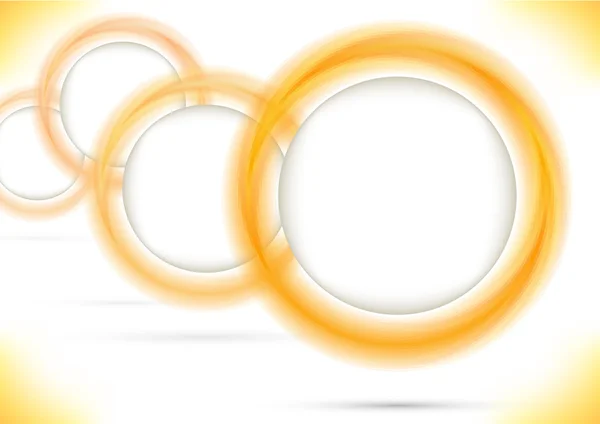 Helle farbige Ringe bilden eine Perspektive — Stockvektor