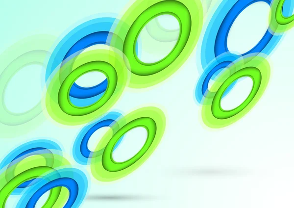 Hintergrund mit transparenten Ringen — Stockvektor