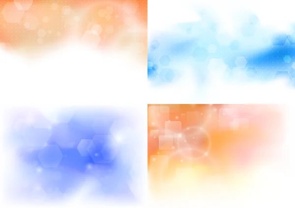 Transparent backgrounds collection — Stock Vector