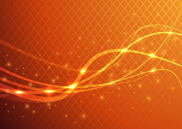 橙色的抽象背景-能量耀斑 — 图库矢量图片