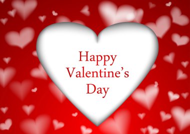 Kırmızı valentine arka plan şablonu