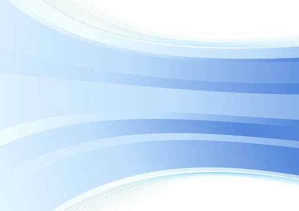 Fondo de onda azul liso. Ilustración vectorial — Vector de stock